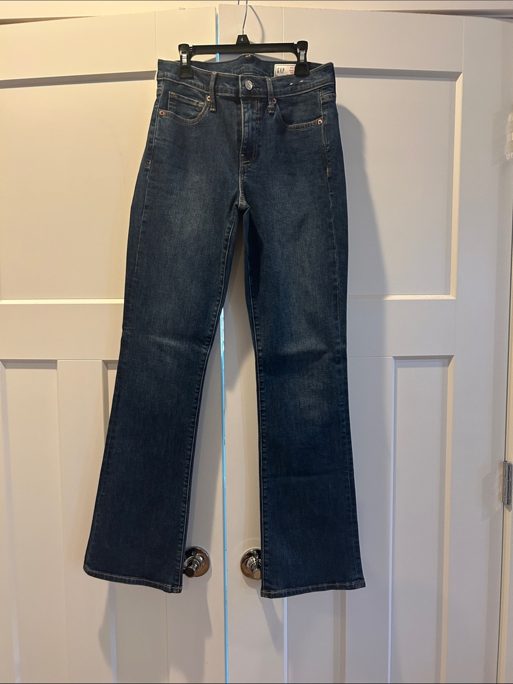 GAP size 27/4 r baby boot mid rise Dark Indigo Flare Jeans